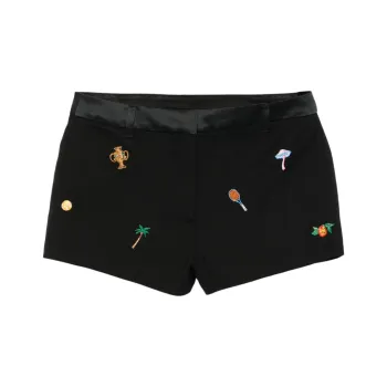 CASABLANCA Motif embroidered Tailored Shorts