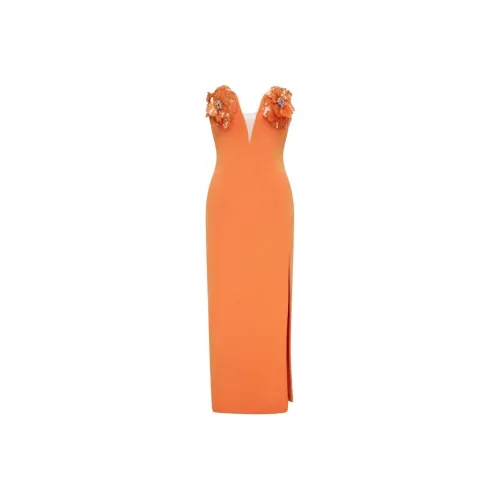RACHEL GILBERT Bowie Floral appliqué Midi Dress