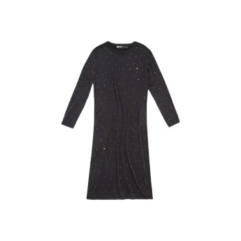 Bimba Y Lola Glitter Embellished Long sleeve Dress