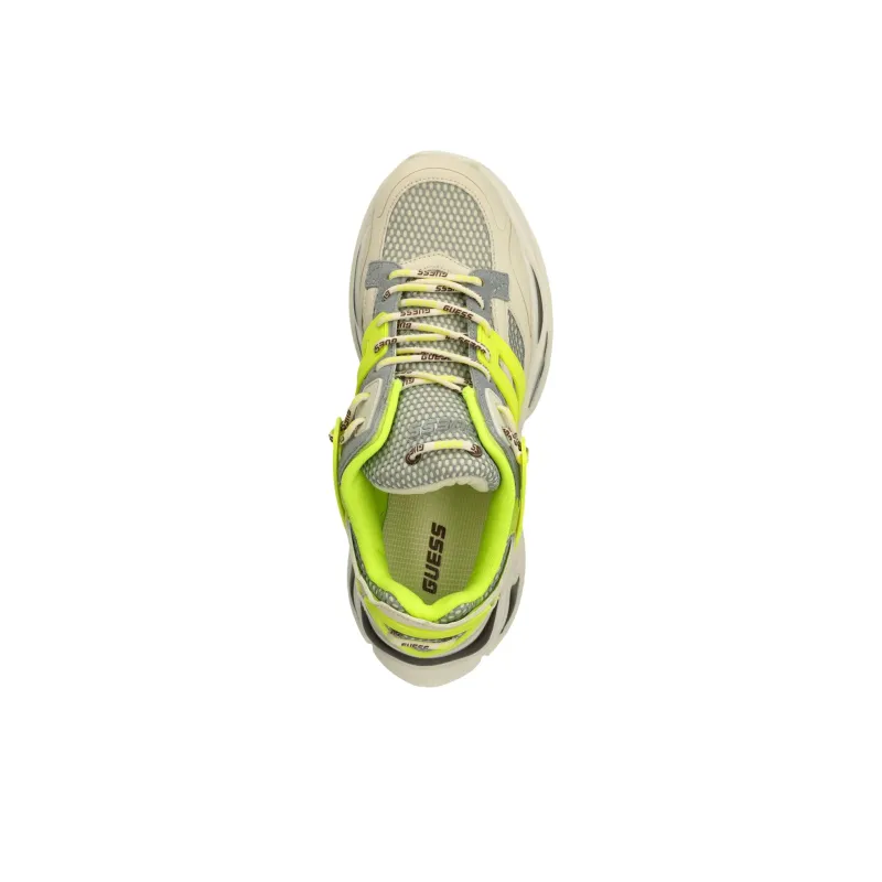 GUESS Abrasion Resistant Low Top Casual Shoes Men's Beige Green-3