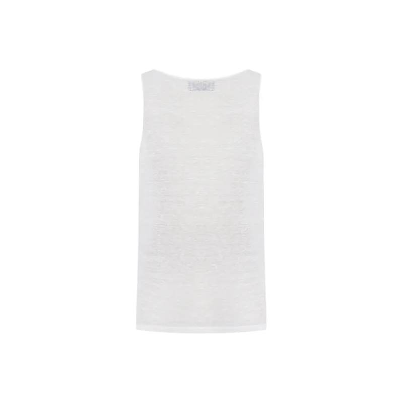 MO&CO Tank Tops Women's Ecru-1