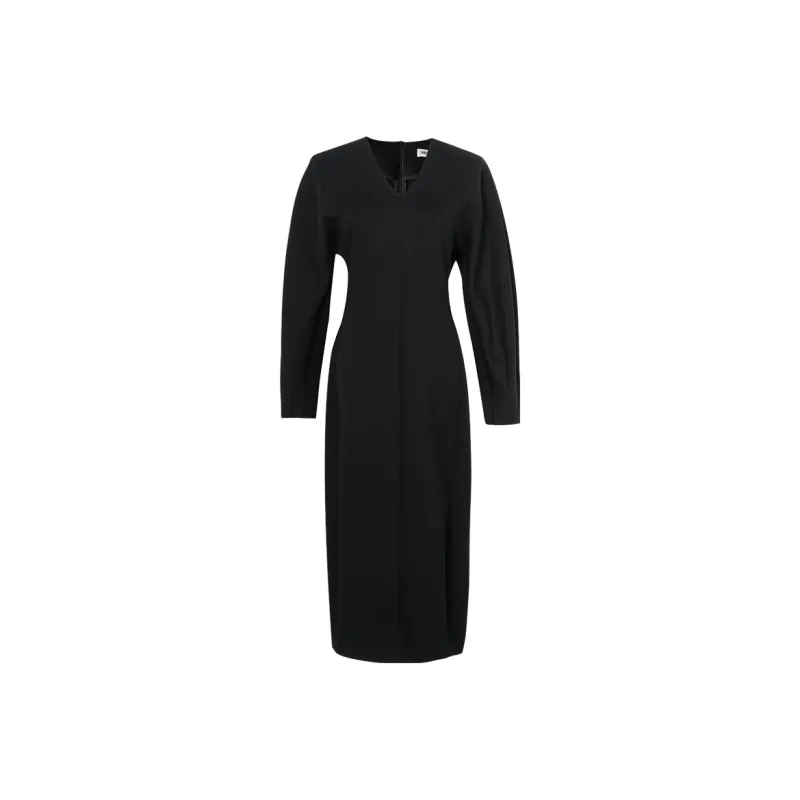 MISSSHINE Long Sleeved Dresses Women's Black-0