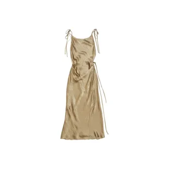 Acne Studios Sleeveless Satin Maxi Dress
