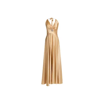 LIZZY Slip Dresses Women's Gold