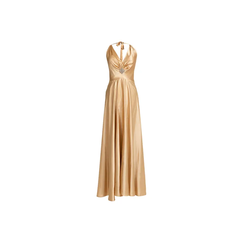 LIZZY Slip Dresses Women's Gold-0