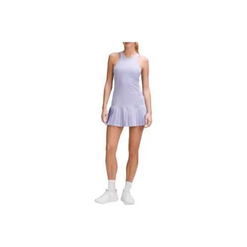 Lululemon Pleated Open Knit Sleeveless Dress Women's