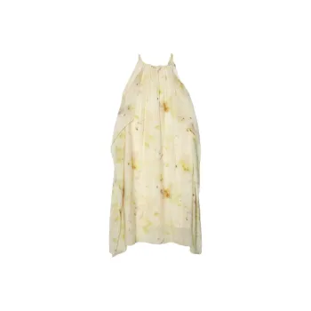 SUPERSCAPE Sleeveless Dress Women's Light Beige Yellow