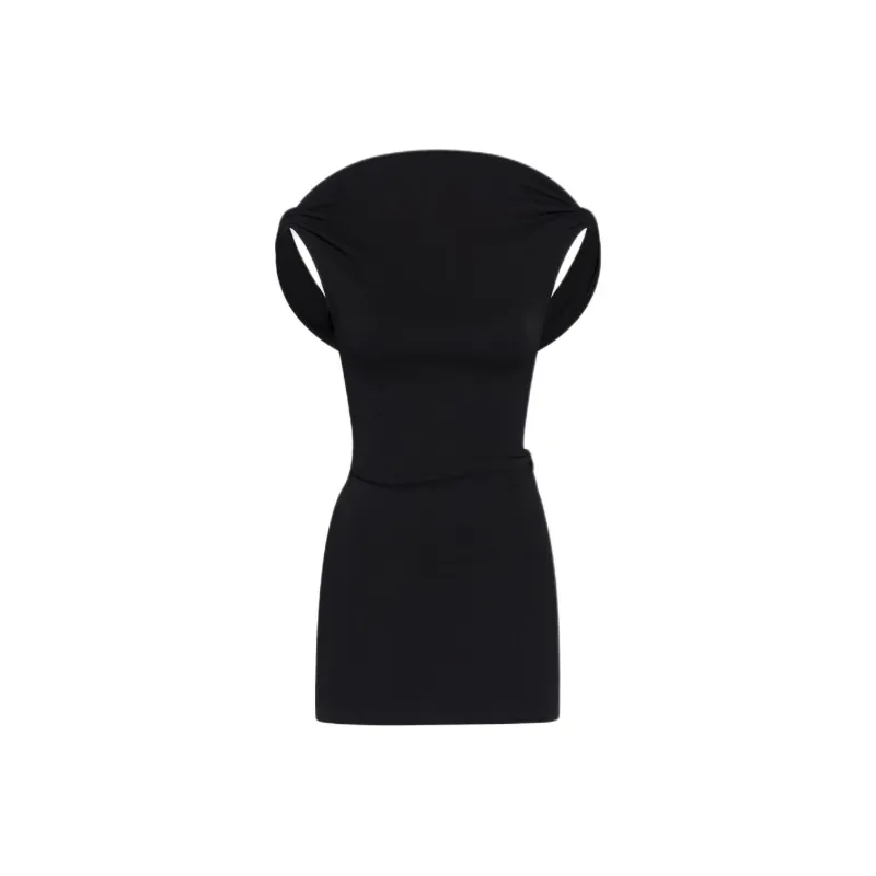 Jacquemus La Mini Robe Bordo 'Black'-0