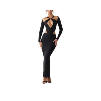 OH POLLY TINDRA Long-Sleeved Dresses Women's Black