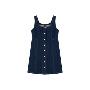 GAP Sleeveless Dress Women's Denim Blue