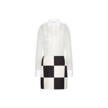 Valentino Long-Sleeved Dresses Women's White