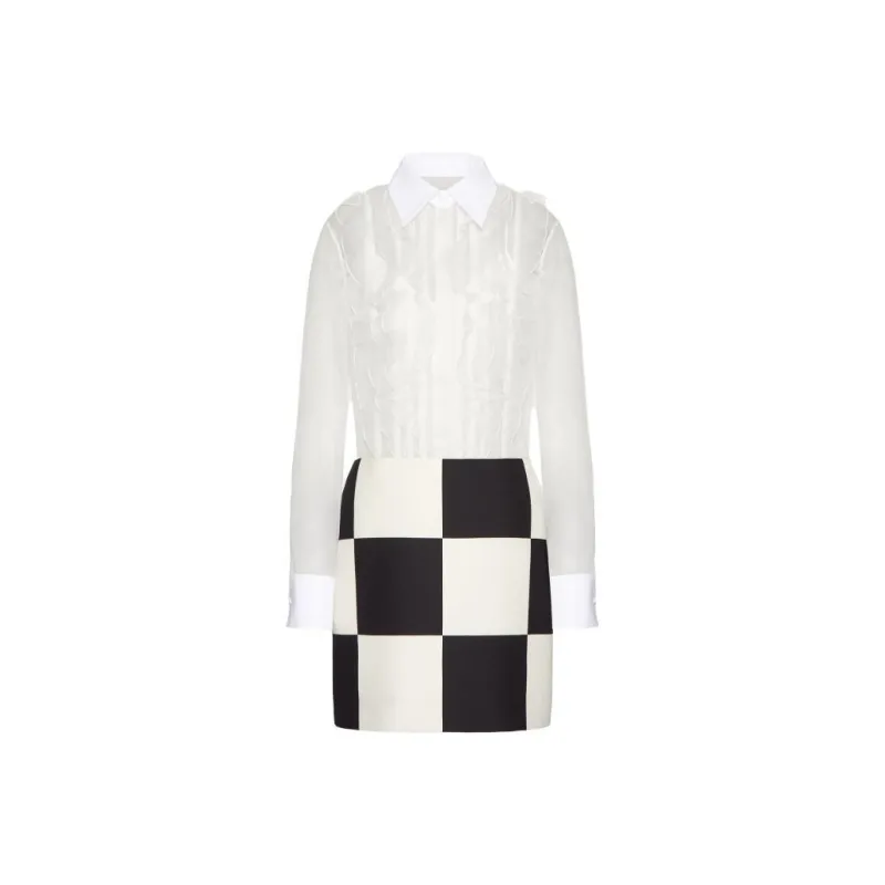 Valentino Long-Sleeved Dresses Women's White-0