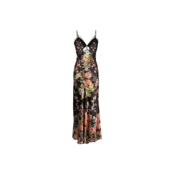 Camilla Letters From A Vineyard Silk satin Dress