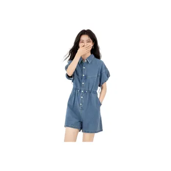 Mo Han Yi Mei Jumpsuit Women's Denim Blue