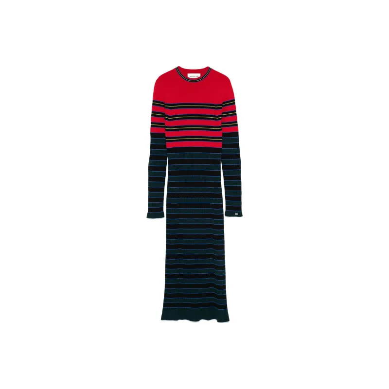 Sonia Rykiel Striped Knitted Midi Dress-0