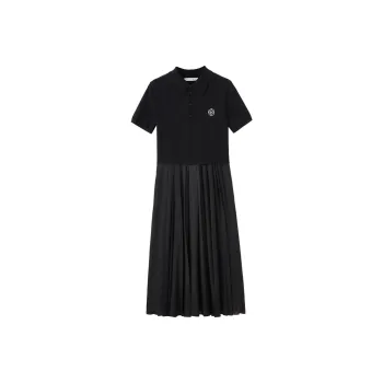 SHUIYUNJIAN Short Sleeved Dress Women's Black