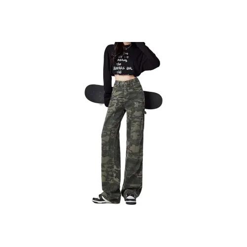 BENGEN Jeans Women's Camouflage