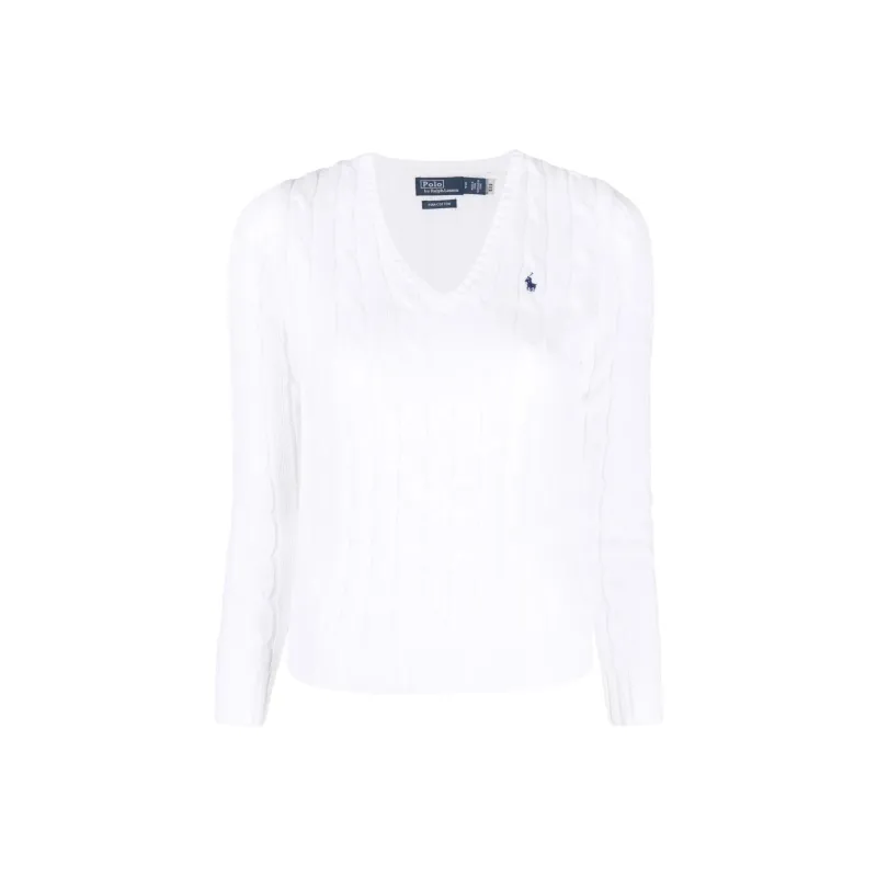 Polo Ralph Lauren Pima Cotton Julianna Ls Pullover White-0
