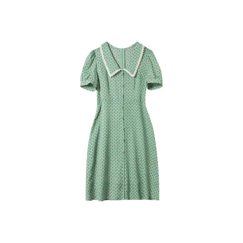 Dme Short Sleeved Dresses Women's Green