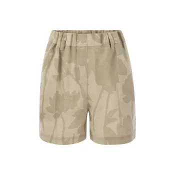 Brunello Cucinelli Floral Printed Bermuda Shorts