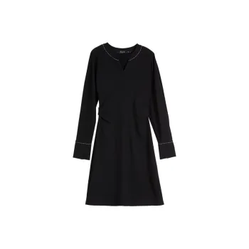 ELLE Long Sleeved Dresses Women's Black