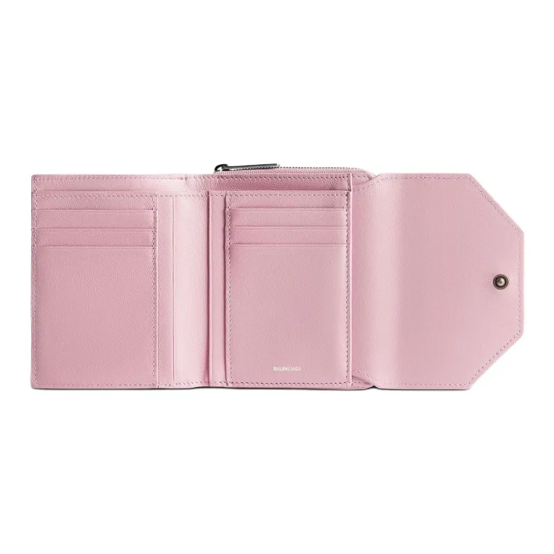 Balenciaga Calfskin Wallet Women's Light Pink-2