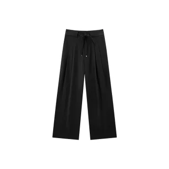 PEACEBIRD Casual Pants Women's Black