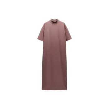 ZARA Short-Sleeved Dresses Women's Purple