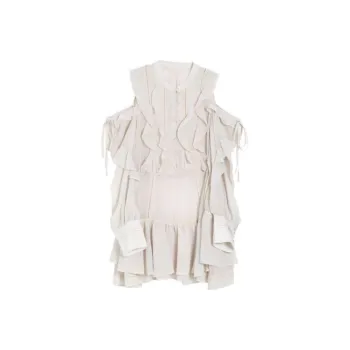 DEAR DEER PUFF Long Sleeved Dresses Women's Ecru