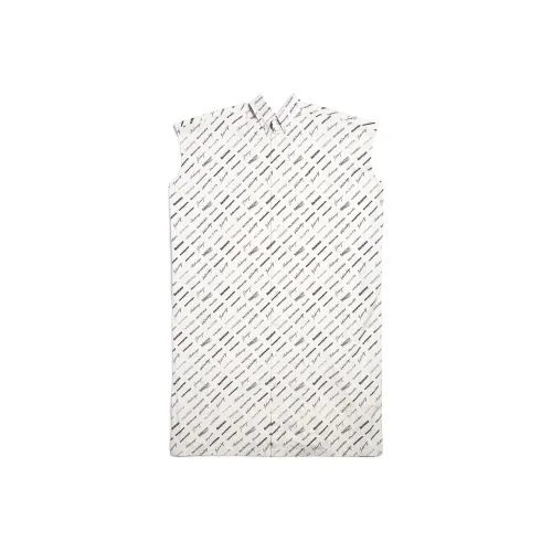 Balenciaga Sleeveless Dress Loose Fit Women's Ecru