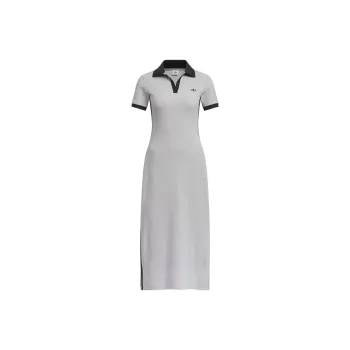 Adidas Originals Short Sleeved Dress Women's Medium Heather Gray