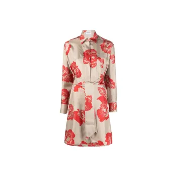 Ferragamo Long-Sleeved Dresses Women's Red
