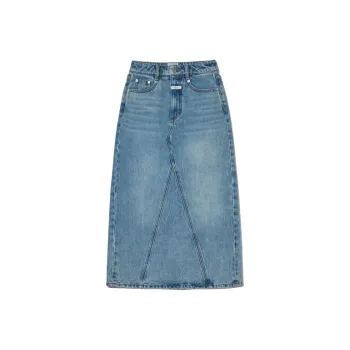 MARITHE FRANCOIS GIRBAUD Denim Long Skirt Women's
