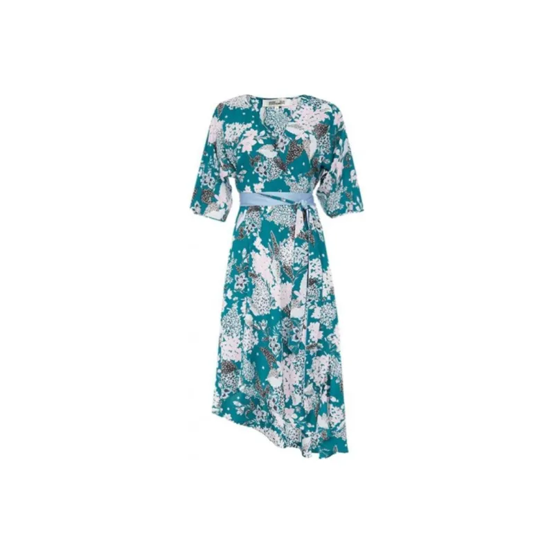 DVF Diane Von Furstenberg Short-Sleeved Dresses Women's Blue-0