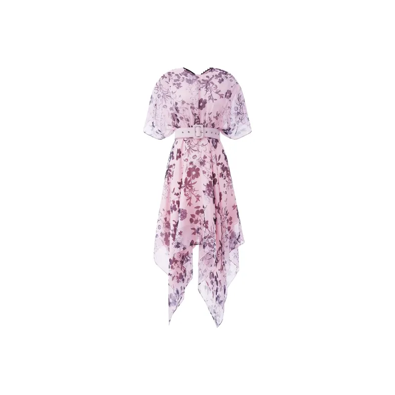 AUI Short Sleeved Dresses Women's Pink-0