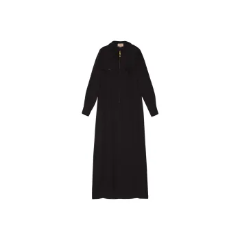 GUCCI Belted Zipped Maxi Dress
