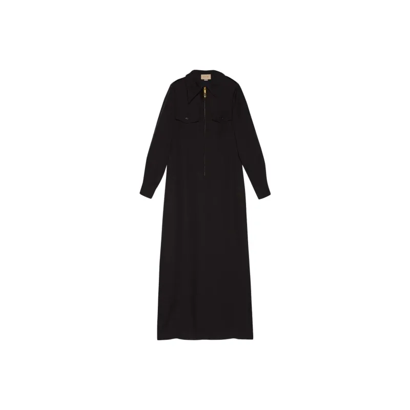 GUCCI Belted Zipped Maxi Dress-0