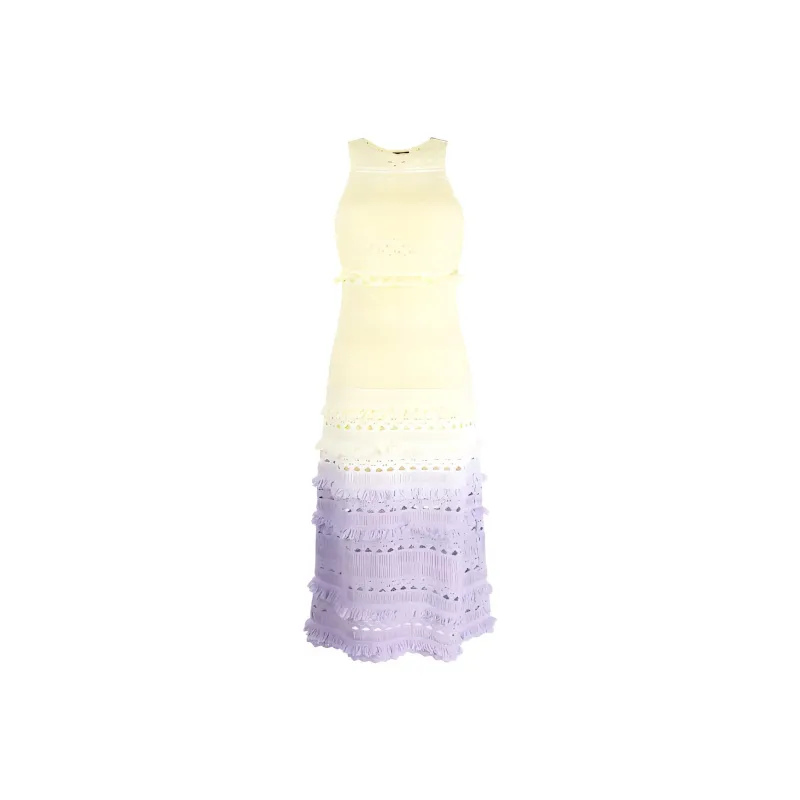 Maje Sleeveless Dresses Women's Yellow Purple-0