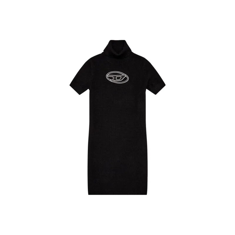 DIESEL M-Argaret Logo Embroidered Short-Sleeved Dress-0