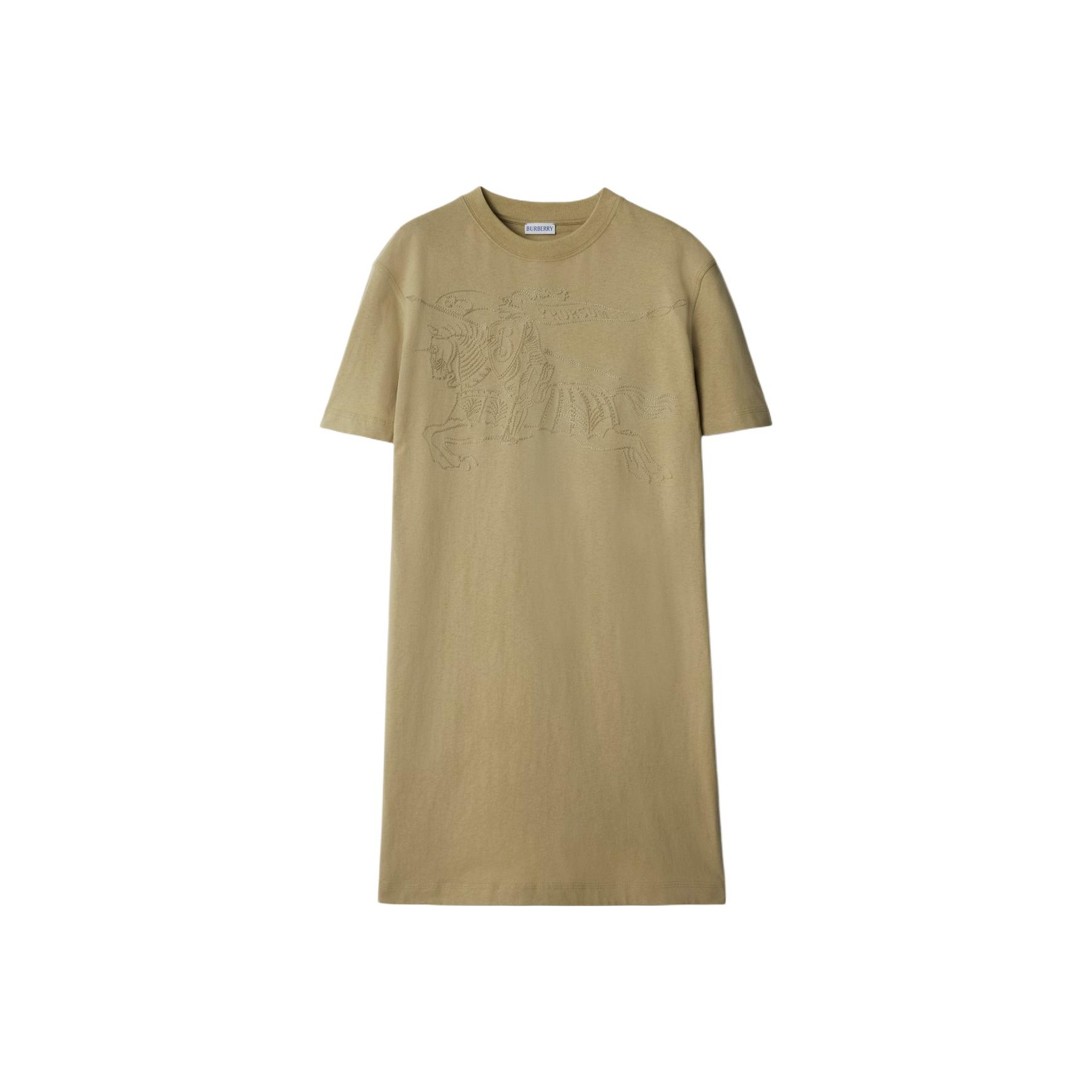 ワンピース Burberry Embroidered Jersey Shirt Dress Burberry Ekd Embroidered T-Shirt Dress - POIZON