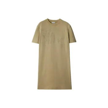 Burberry Ekd Embroidered T Shirt Dress
