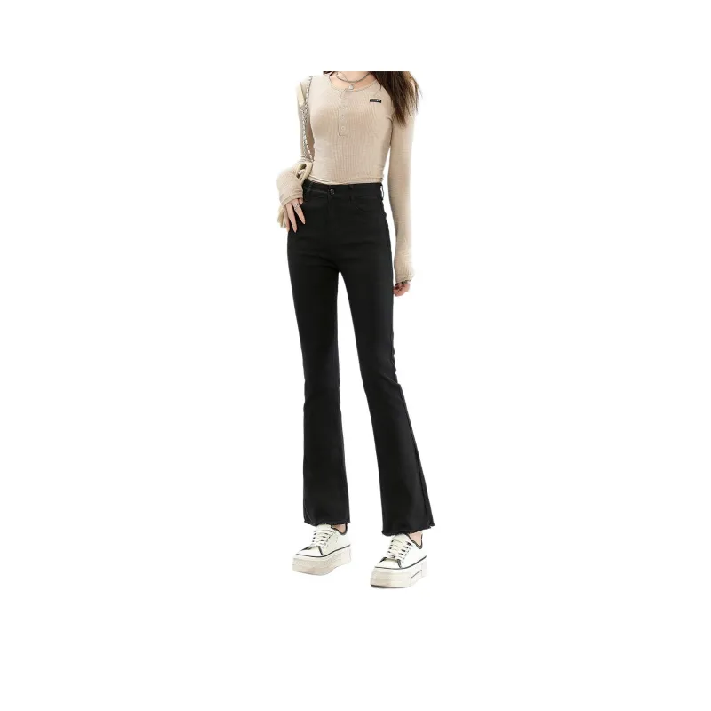 FAWENXIANGZI Jeans Women's Black-0