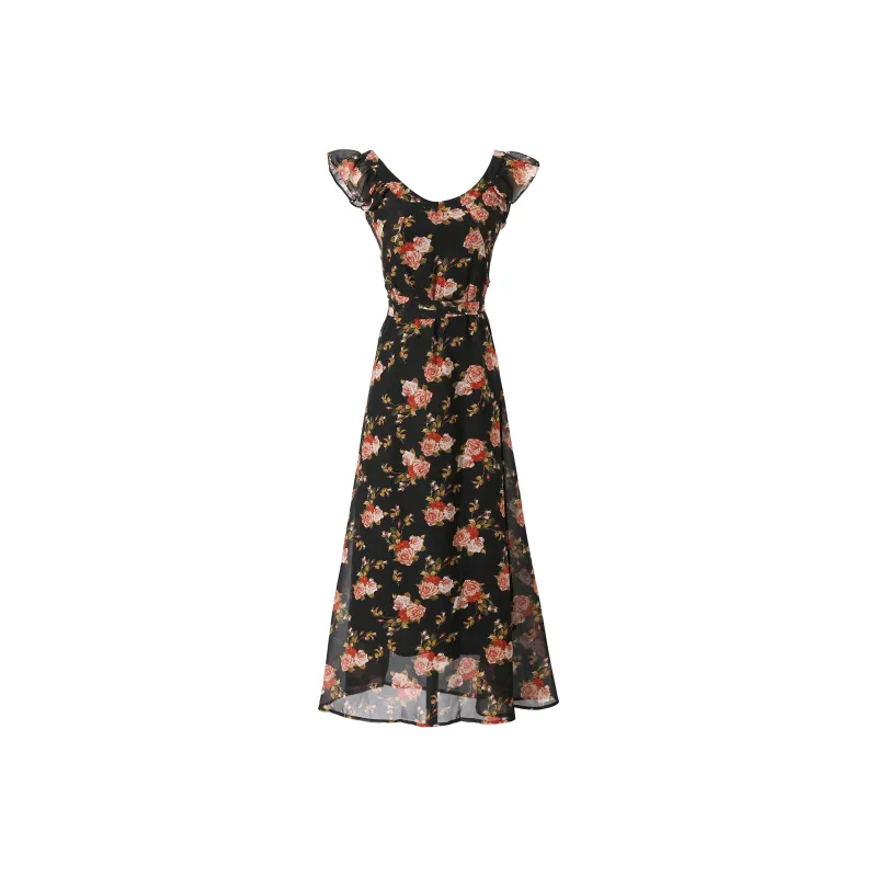 Zukizuki Slip Dresses Women's Black-0