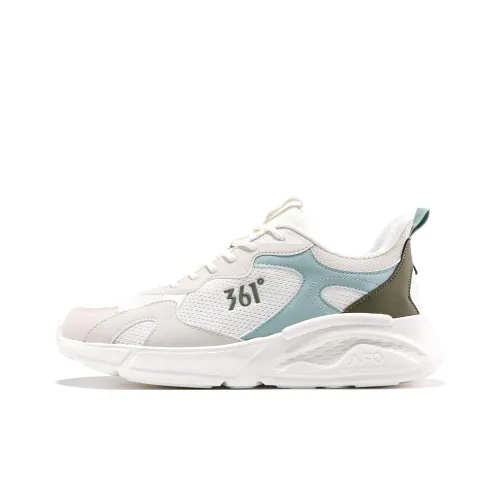 361° Anti Slip Wear Resistant Low Top Casual Shoes Men's White Green