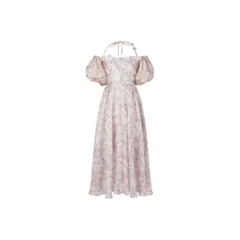 TAMMY TANGS Short Sleeved Dress Women's Gray Pink