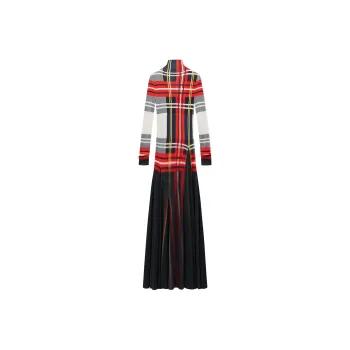 LOEWE FW24 Long Sleeved Dress Women's Red