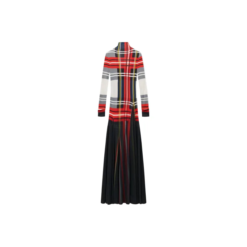 LOEWE FW24 Long Sleeved Dress Women's Red-0