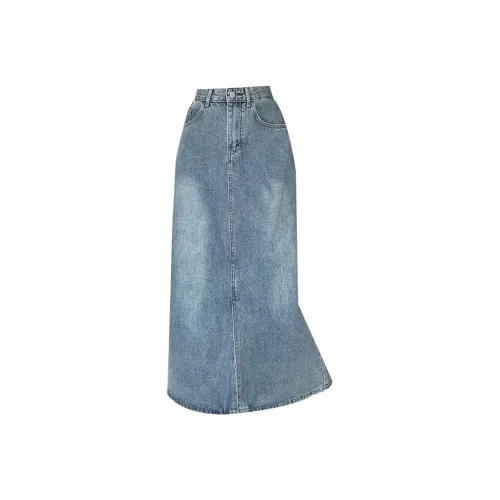KAISER Denim Long Skirt Women's Blue
