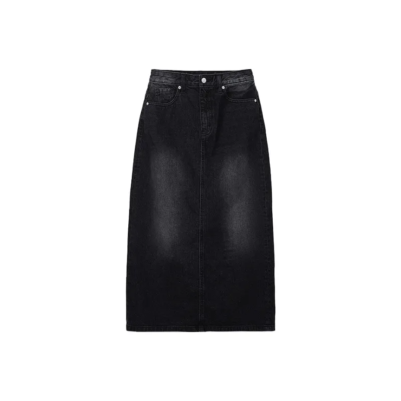 SPAO Denim Long Skirts Women's-0