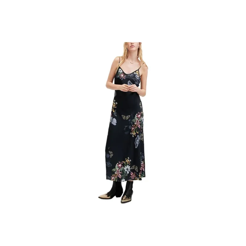 ALLSAINTS Slip Dresses Women's Black-0